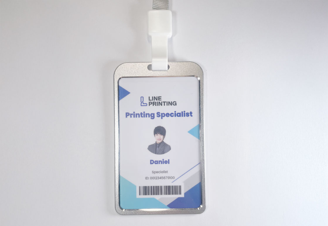 세로형 메탈케이스 사원증